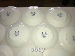 Johnson Brothers Coaching Scenes Blue Set of 13 10 Dinner Plates EUC