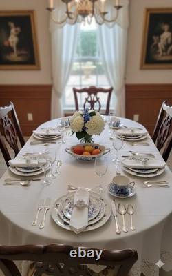 Johnson Brothers Dover Blue Windsor Ware 34 Pc Dinner Ware Sets + Service