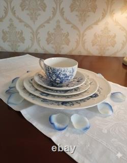 Johnson Brothers Dover Blue Windsor Ware 5 Pc Place Setting Dinnerware