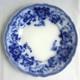 Johnson Brothers Richmond Pattern Flow Blue Dinner Plate with Gold Accents10 in