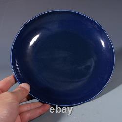 Just $149.99! A Chinese Blue-glazed Dinner Plate From Qing QianLong Marked 7.8in