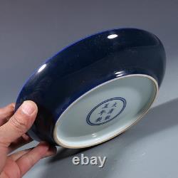 Just $149.99! A Chinese Blue-glazed Dinner Plate From Qing QianLong Marked 7.8in