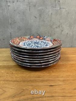 Karakusa 10in Dinner Plate Made For Gumps set of 8