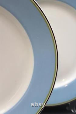 Kate Spade Lenox Market Street Collection Blue Set of 4 Dinner Plates 11 3/8