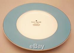 Kate Spade Lenox Rutherford Circle Turquoise Blue 6-Piece Dinner Plates Set