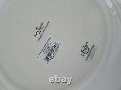 Kate Spade New York Turquoise Rutherford Circle Dinner Plates Set 4 NWT
