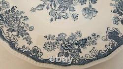 Kensington Balmoral Blue Dinner Plates Set Of 7 England Ironstone Staffordshire