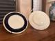 LENOX (Green Mark) COBALT & SILVER Embossed DINNER PLATE # 1830 Z 67 B Q HTF