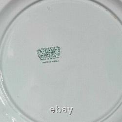 LOT Of 6 Wedgwood Embossed Queensware Blue White 10.5 Dinner Plates