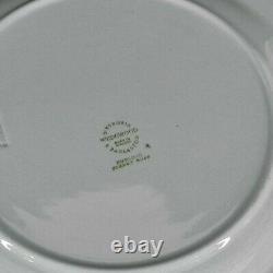 LOT Of 6 Wedgwood Embossed Queensware Blue White 10.5 Dinner Plates