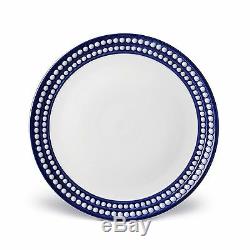 L'Objet Perlee Dinner Plate, Blue Set of 4