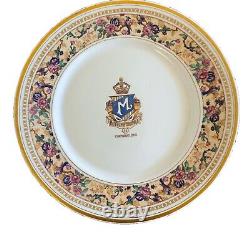 Lamberton hotel metropole China Dinner Plate Gold vintage rare EUC 10.5 1923