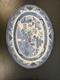 Large Classic Blue Willow Serving Plate 18 1/4 x 13 3/4 Turkey Platter