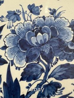 Large Royal Delft Plate Holland 14 Floral READ