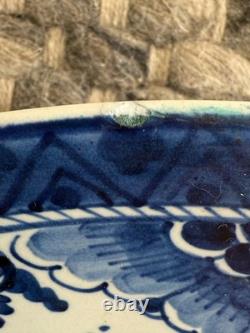 Large Royal Delft Plate Holland 14 Floral READ