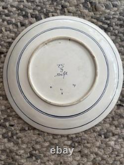 Large Royal Delft Plate Holland 14 Floral READ