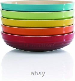 Le Creuset Round Dish Plate 20cm Rainbow 5 Color Set Japan Limited NEW
