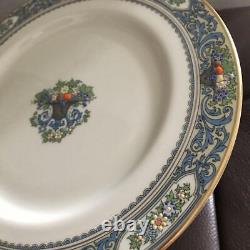Lenox Autumn Series Dinner Plate 27cm 5 Set White Blue Flower bone china