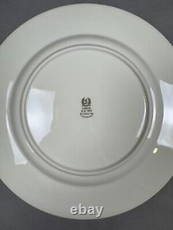 Lenox Blue Tree Dinner Plates 10 1/2 Gold Trim Set Of 8