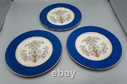 Lenox Blue Tree Dinner Plates 10 3/8 Cobalt/Dark Blue Set of 6 Y98X FREE SHIP