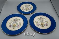 Lenox Blue Tree Dinner Plates 10 3/8 Cobalt/Dark Blue Set of 6 Y98X FREE SHIP