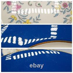 Lenox Blue Tree Dinner Plates 10 3/8 Cobalt/Dark Blue Set of 6 Y98X FREE SHIP