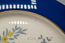 Lenox Blue Tree Dinner Plates 10 3/8 Cobalt/Dark Blue Set of 6 Y98X FREE SHIP