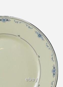 Lenox China Dinner Plate Carolina Blue Flowers Pattern 10 3/4 Gold Label USA