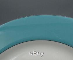 Lenox China Kate Spade RUTHERFORD CIRCLE Turquoise Dinner Plates Set of Four
