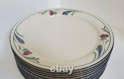 Lenox Chinastone Poppies On Blue 10 3/4 Dinner Plates (Set Of 11 Plates)