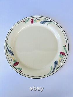 Lenox Chinastone Poppies On Blue Dinner Plates 10.75 Set of (12)