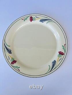 Lenox Chinastone Poppies On Blue Dinner Plates 10.75 Set of (12)