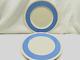 Lenox Classic Blue Dinner Plates x2 Blue Band Fluted