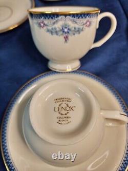 Lenox Columbia 20 Piece Place Setting Dinner, Salad, Bread Butter, Cups Saucers