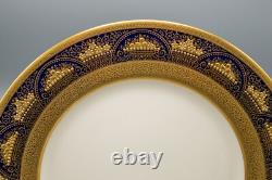 Lenox Dinner Plate A397B Cobalt Blue Gold Encrusted 10 1/2 FREE USA SHIPPING
