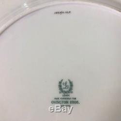 Lenox Expressly for Ovington Bros. Gold & Cyan, Bright Blue Dinner Plates Set 12