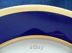 Lenox Fine China Lowell Colbalt Blue Gold Encrusted 10 1/2 Dinner Plate 9-2