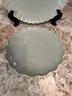 Lenox French Perle Scallop Ice Blue 12-Piece Dinnerware Sets