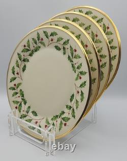 Lenox Holiday Dimension Dinner Plates 10 5/8 Diameter Set of 6 READ BLUE