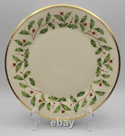 Lenox Holiday Dimension Dinner Plates 10 5/8 Diameter Set of 6 READ BLUE