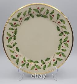 Lenox Holiday Dimension Dinner Plates 10 5/8 Diameter Set of 6 READ BLUE