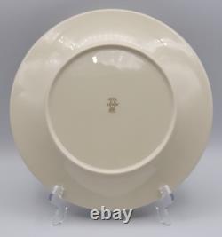 Lenox Holiday Dimension Dinner Plates 10 5/8 Diameter Set of 6 READ BLUE