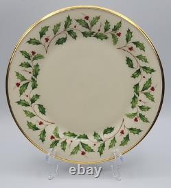 Lenox Holiday Dimension Dinner Plates 10 5/8 Diameter Set of 6 READ BLUE