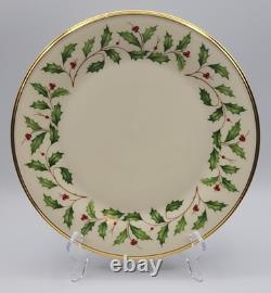 Lenox Holiday Dimension Dinner Plates 10 5/8 Diameter Set of 6 READ BLUE