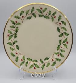 Lenox Holiday Dimension Dinner Plates 10 5/8 Diameter Set of 6 READ BLUE