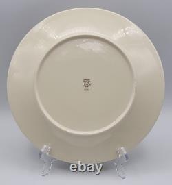 Lenox Holiday Dimension Dinner Plates 10 5/8 Diameter Set of 6 READ BLUE