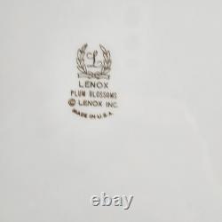Lenox Plum Blossoms Dinner Plate Blue Bird Branches Silver Trim 10.5Set of 8