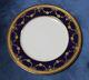 Lenox Raised Gold Encrusted Cobalt Dinner Plate 10 #1830/b-10 Dish Clean Shape