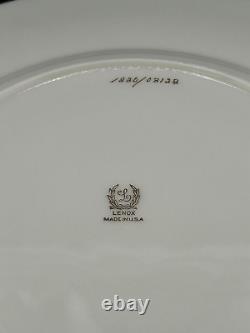 Lenox Royal Cobalt Blue Dinner Plate Set Of 8 Oak Leaf Design