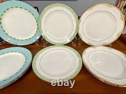 Lenox Set (8 Lot) Dinner Plates British Colonial Tradewind Chuck Fischer 11.25